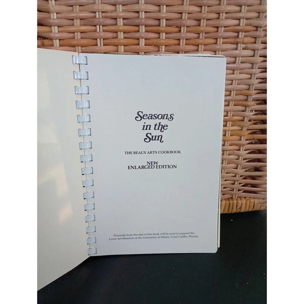 Seasons in the Sun by Beaux Arts Lowe Art Musuem University of Miami Cookbook 84